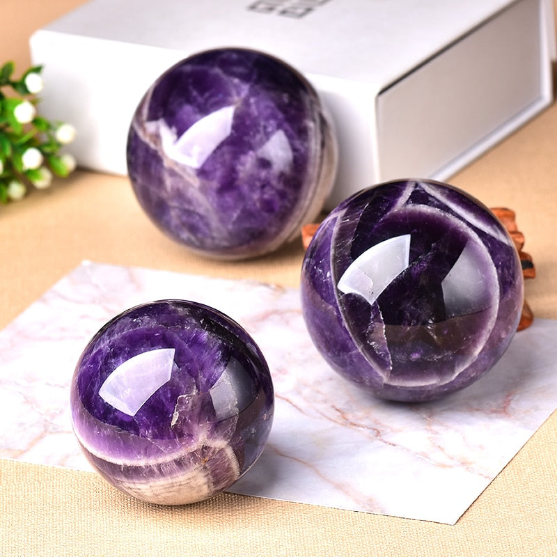 1PC Natural Polished Crystal Stone Ball - The Witchy Gypsy