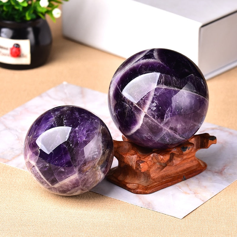 1PC Natural Polished Crystal Stone Ball - The Witchy Gypsy