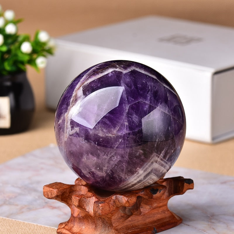 1PC Natural Polished Crystal Stone Ball - The Witchy Gypsy