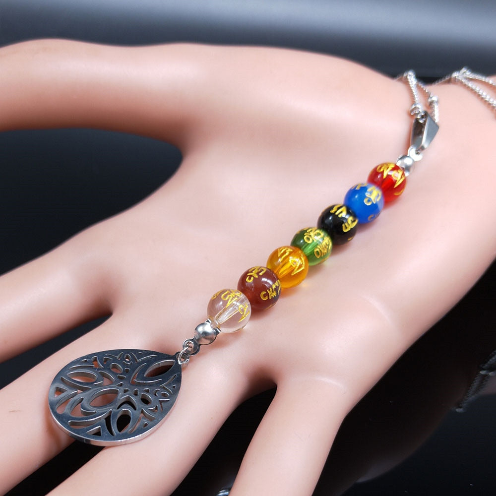 7 Chakra Reiki Healing Spiritual Necklace - The Witchy Gypsy