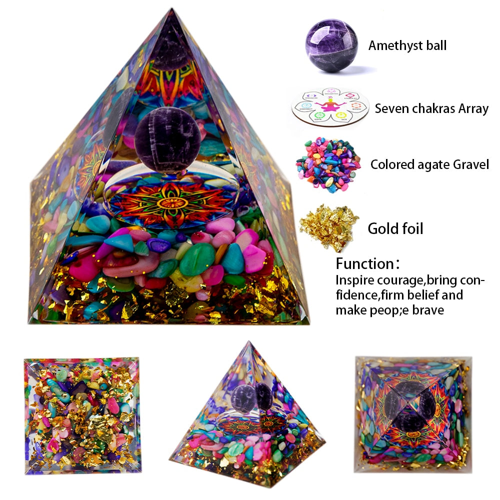 Natural Crystal Energy Generator Pyramid - The Witchy Gypsy