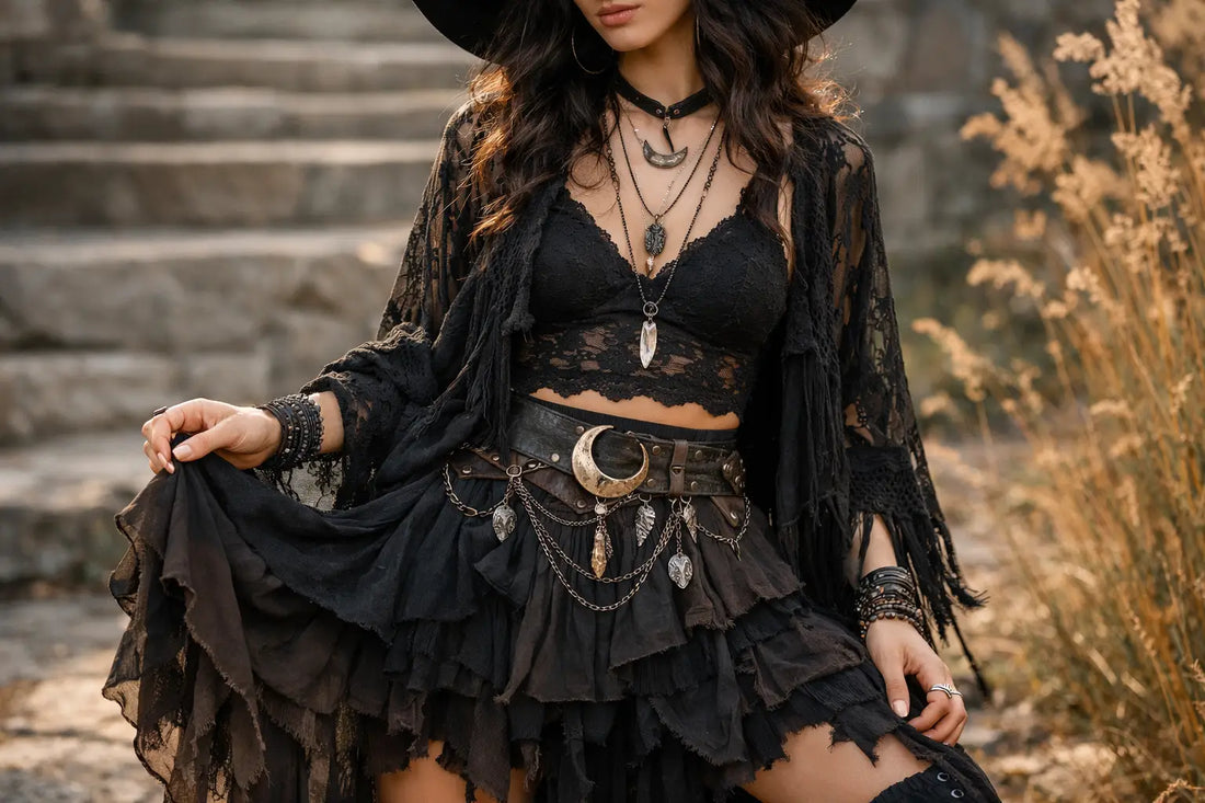 Boho Goth Outfits That Make Every Layer Magical