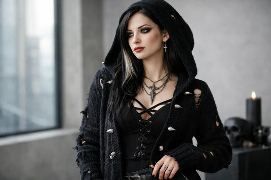How to Style Gothic Cardigans With Edge