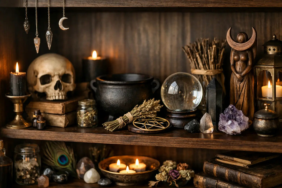 How to Decorate a Witchy Bookshelf at Home