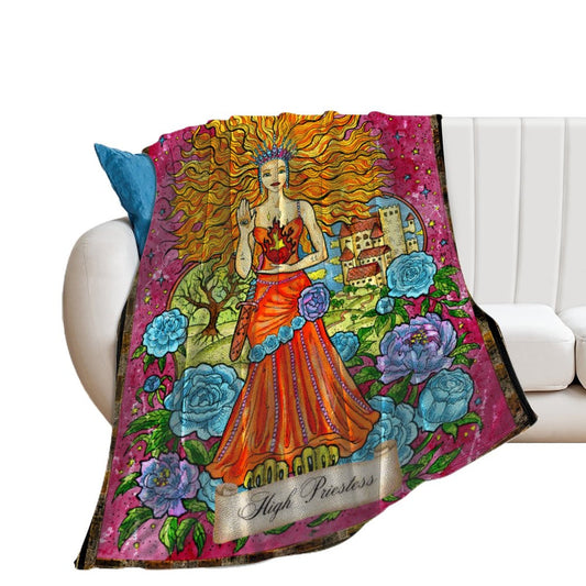 The High Priestess 250gsm Vintage Flannel Blanket-50"x60"