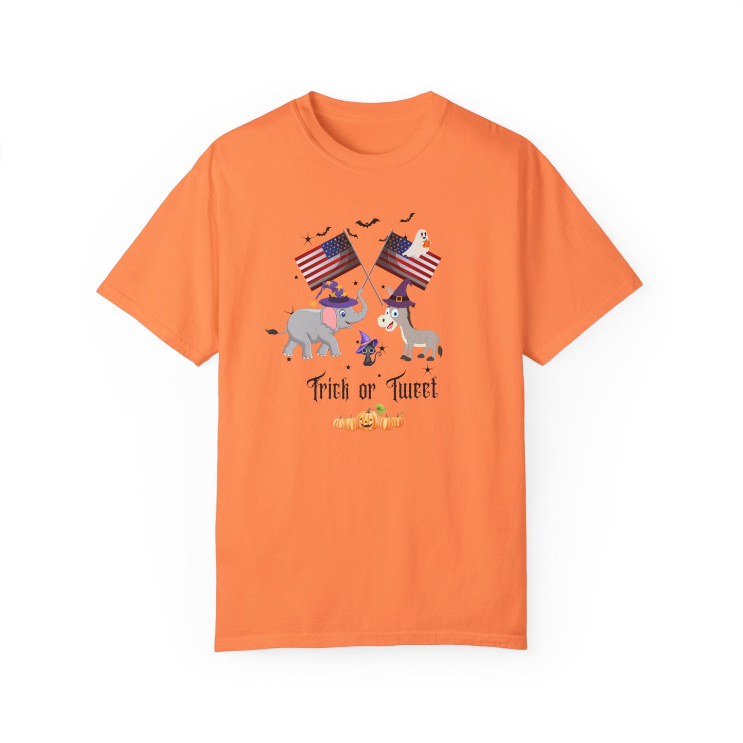 Trick or Tweet Unisex Garment-Dyed T-shirt