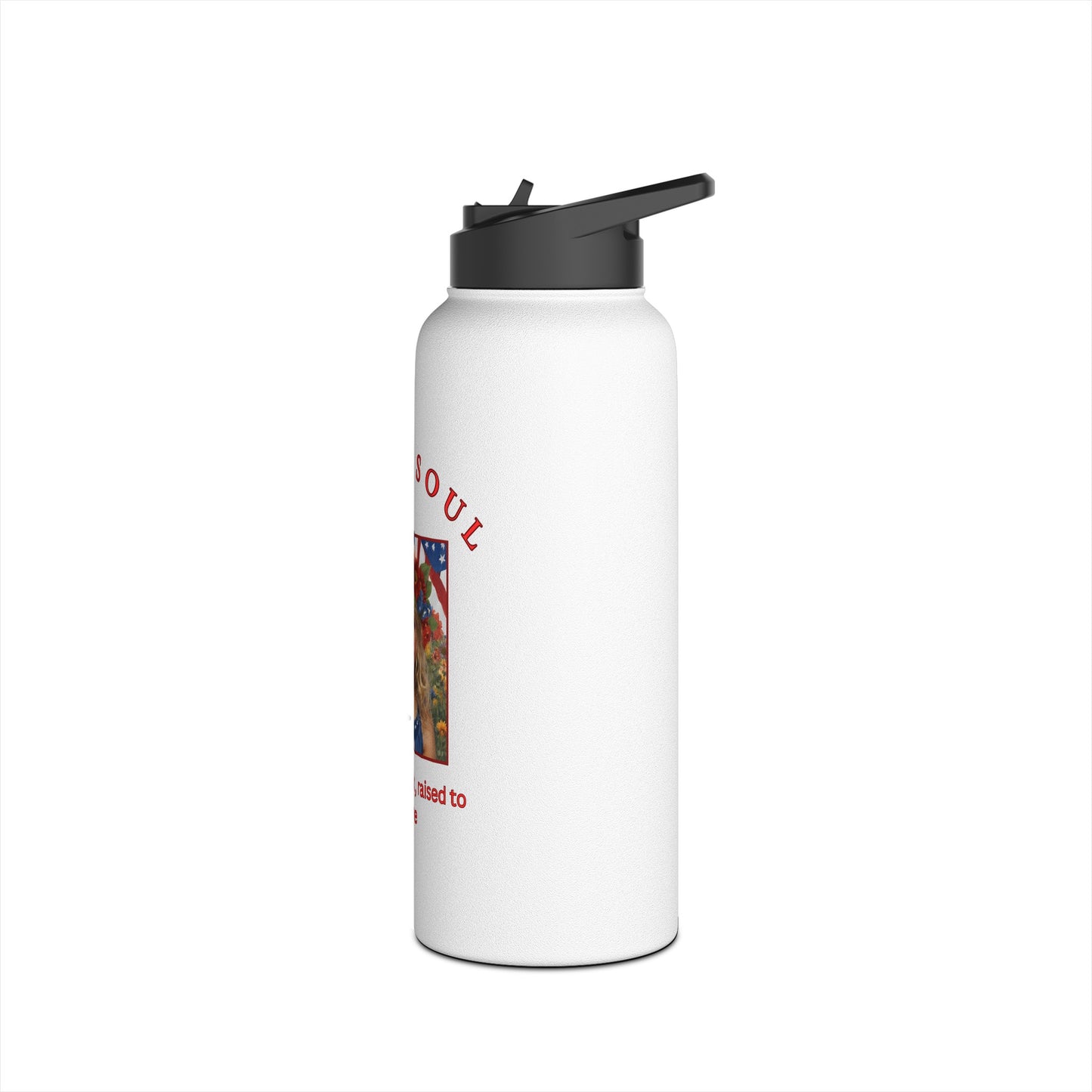 Copy of Gypsy Soul, Born to be Wild, Raised to be Free Stainless Steel Water Bottle, Standard Lid