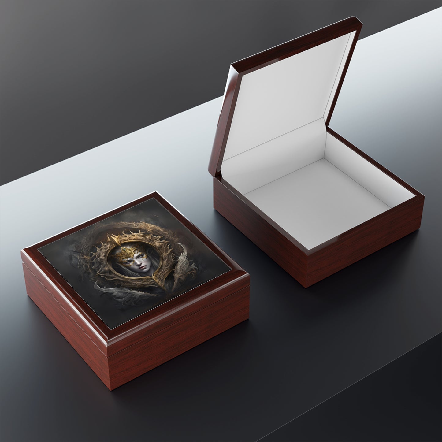 Elden Ring Queen Jewelry Box: Glossy Gamer Stash Box