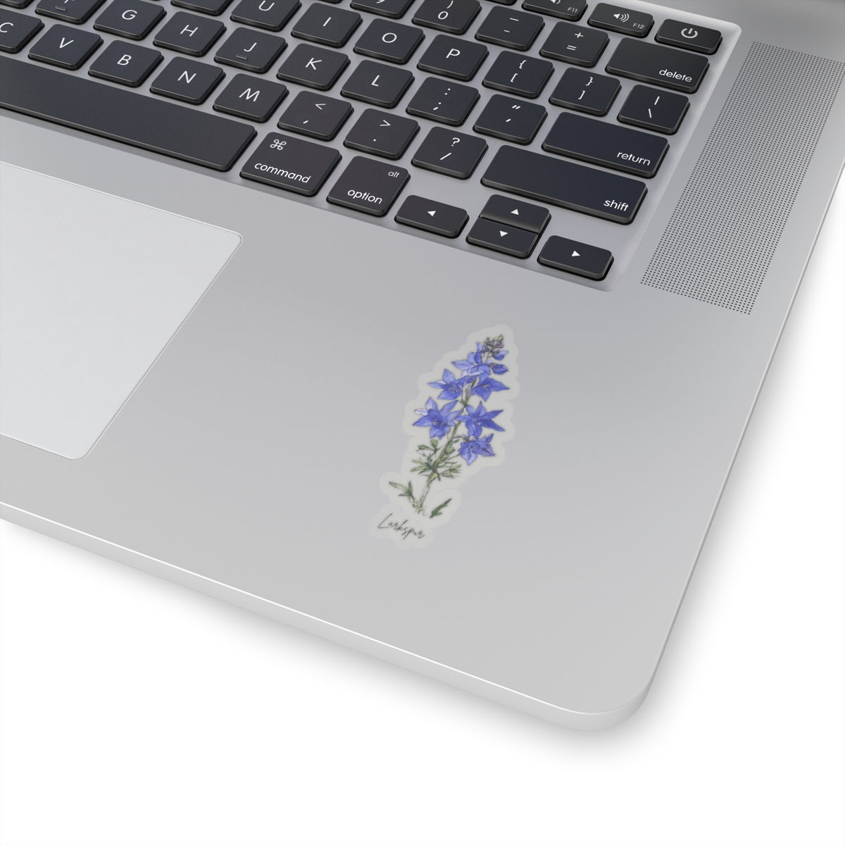 July Larkspur Birth flower Kiss-Cut Stickers