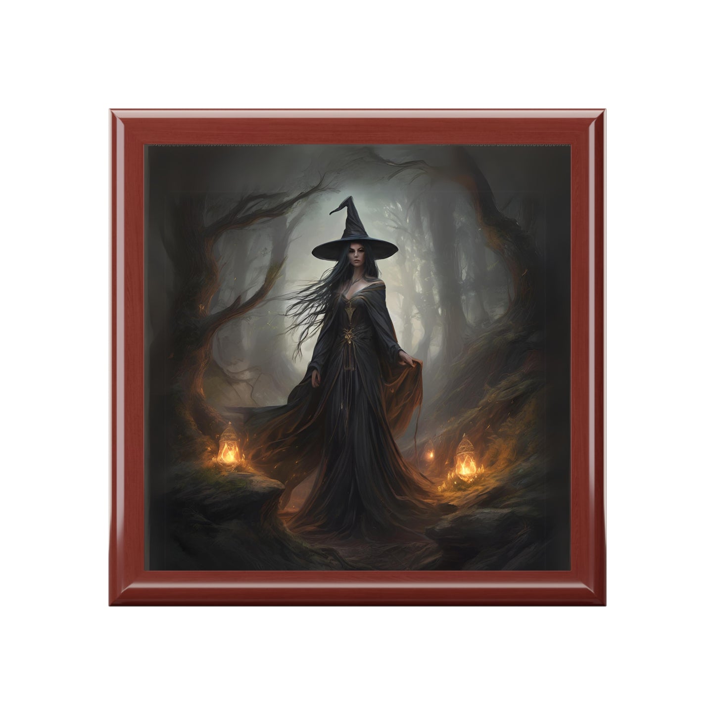 Witch Jewelry Box Magic Storage Case - Witchy Accessories Wiccan Trinket Holder