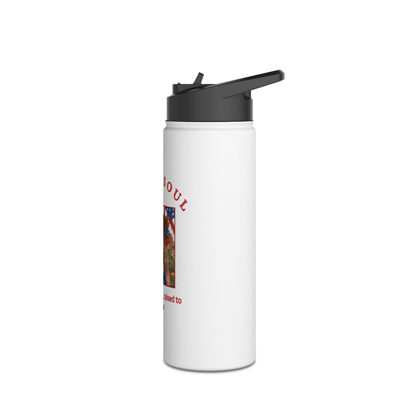 Copy of Gypsy Soul, Born to be Wild, Raised to be Free Stainless Steel Water Bottle, Standard Lid