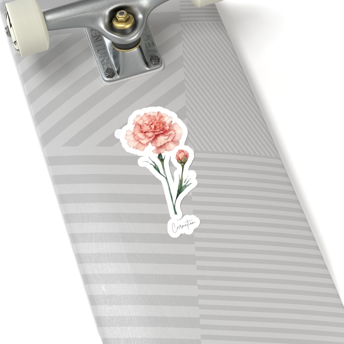 January Carnation Birth flower  Kiss-Cut Stickers