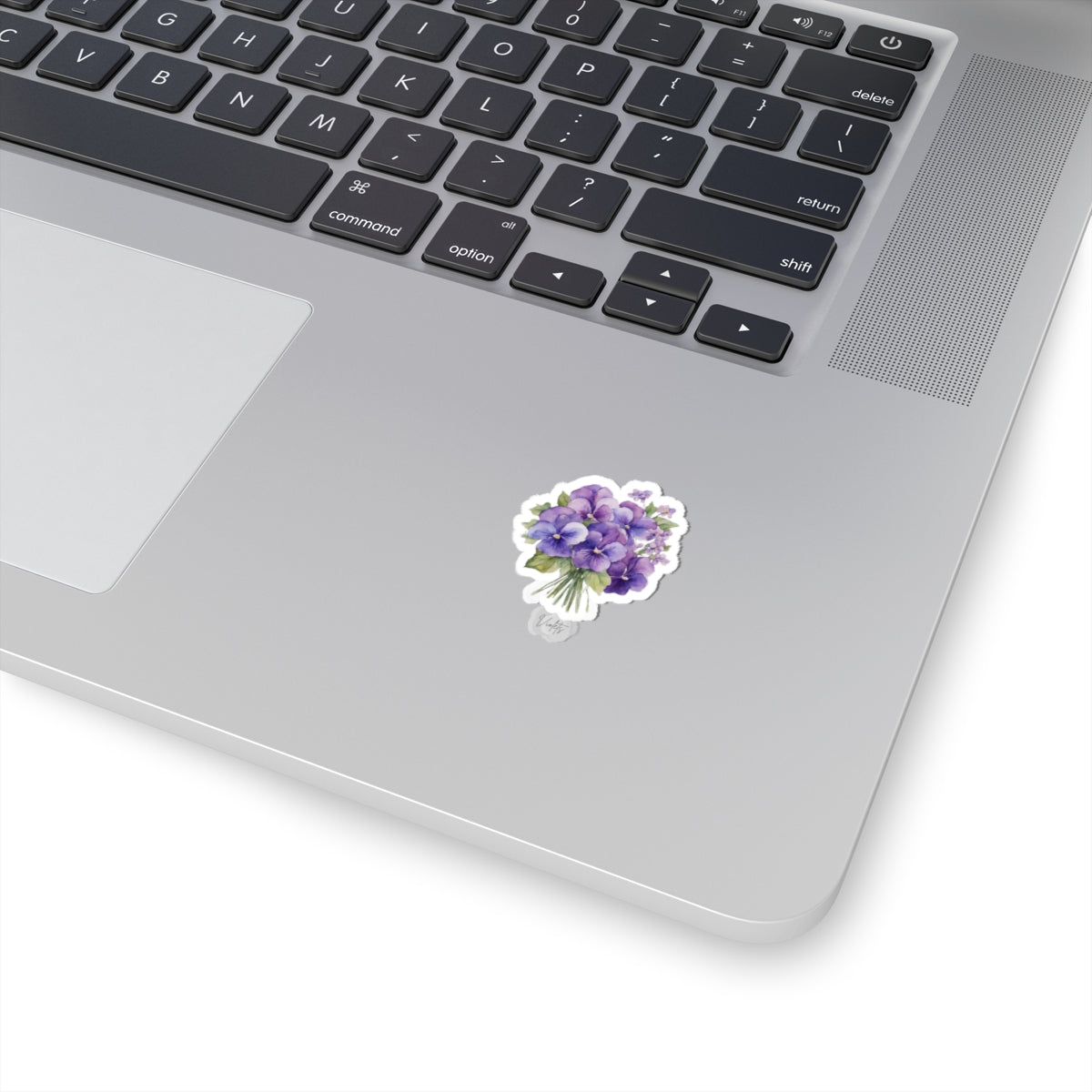 February Violets Birth flower  Kiss-Cut Stickers