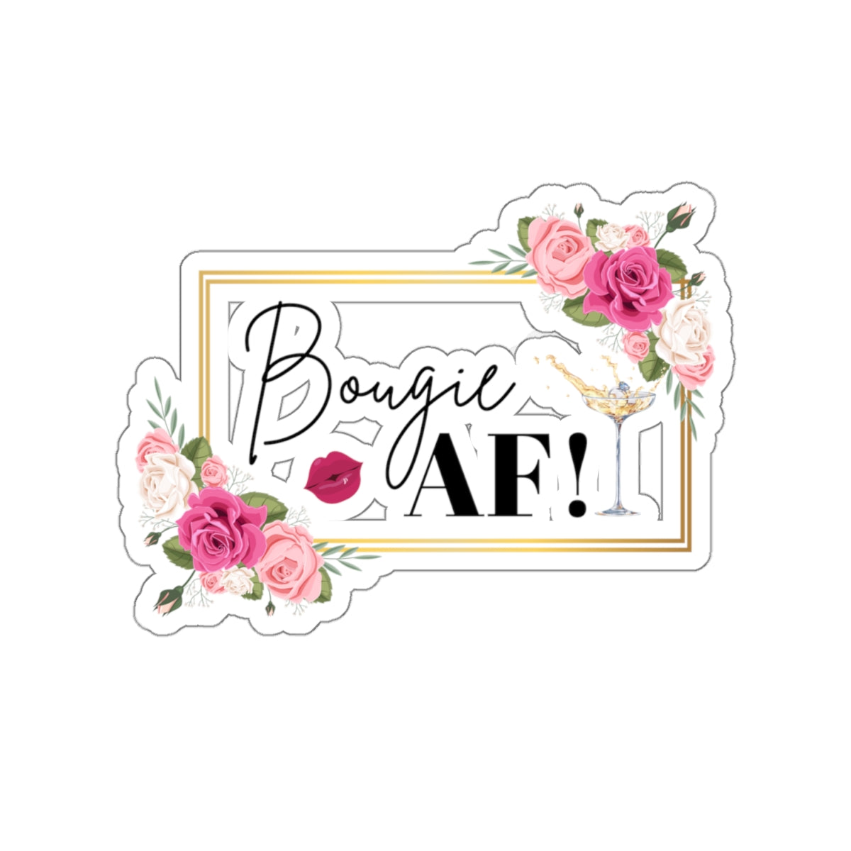 Bougie AF Kiss-Cut Stickers