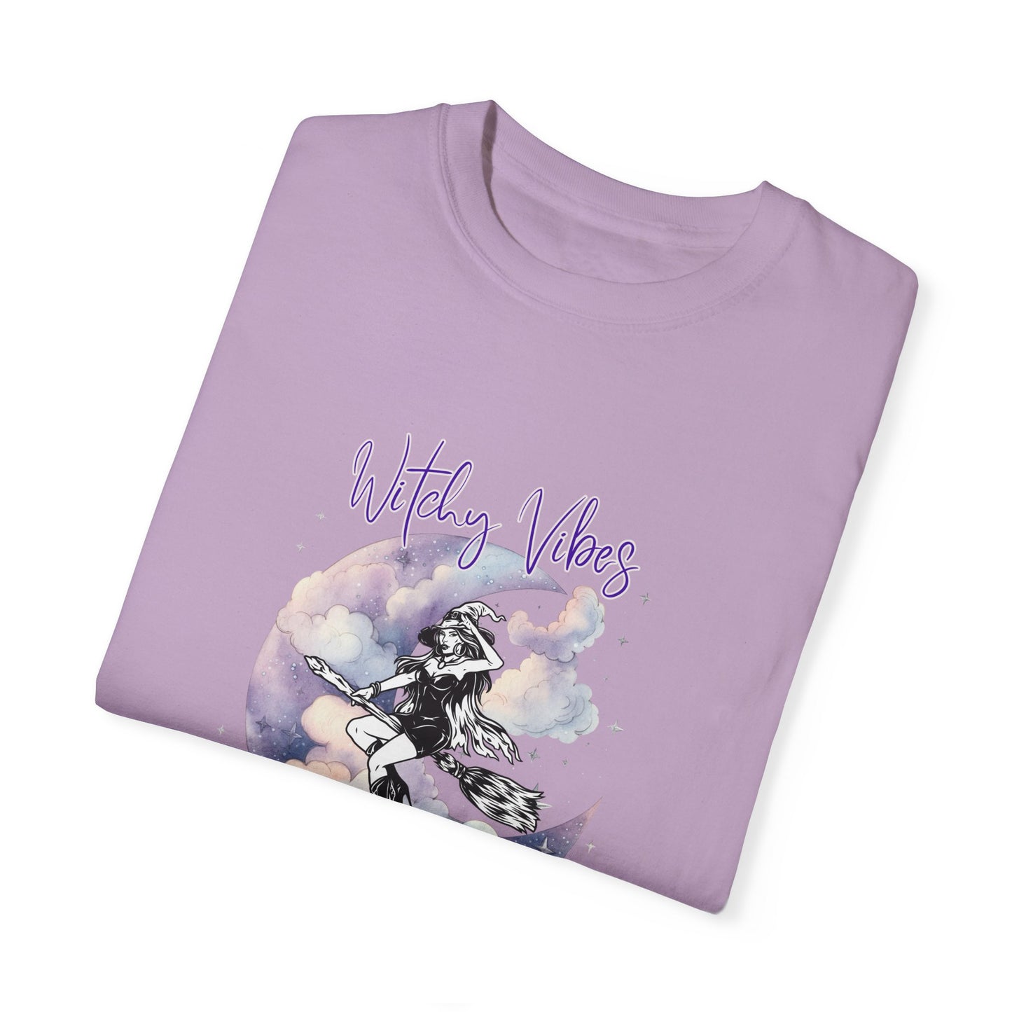 Witchy Vibes, If the broom fits, fly it! Unisex Garment-Dyed T-shirt