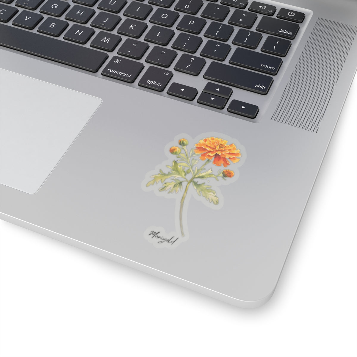 October Marigold Birth flower  Kiss-Cut Stickers