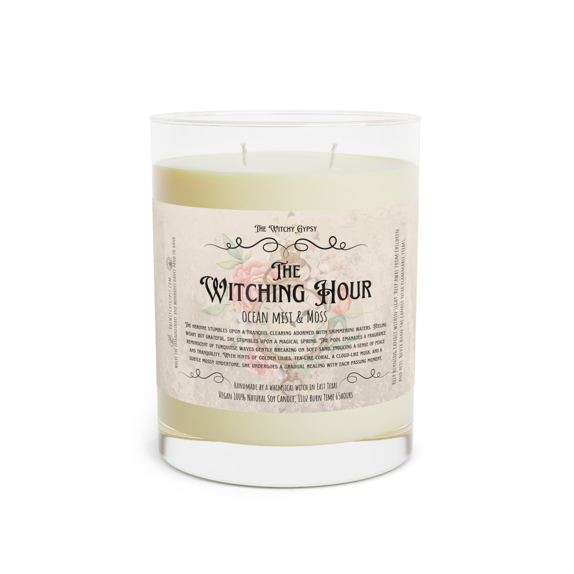 The Witching Hour, Ocean Mist & Moss Scented Candle, 11oz, Witchy Gift - The Witchy Gypsy