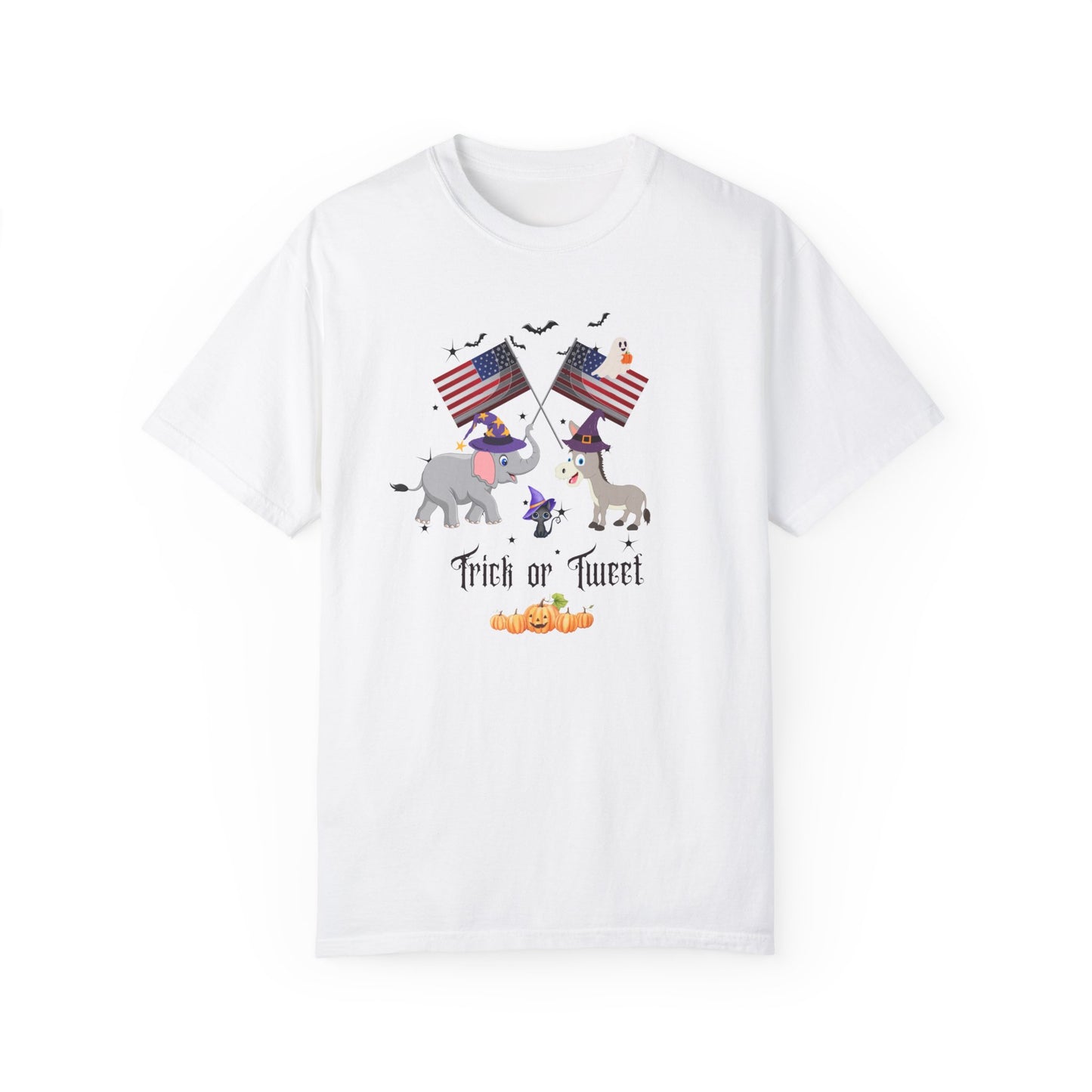 Trick or Tweet Unisex Garment-Dyed T-shirt