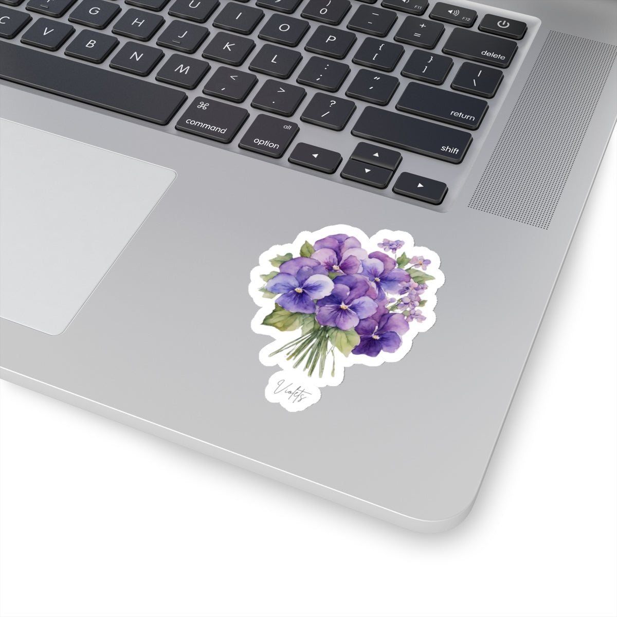 February Violets Birth flower  Kiss-Cut Stickers