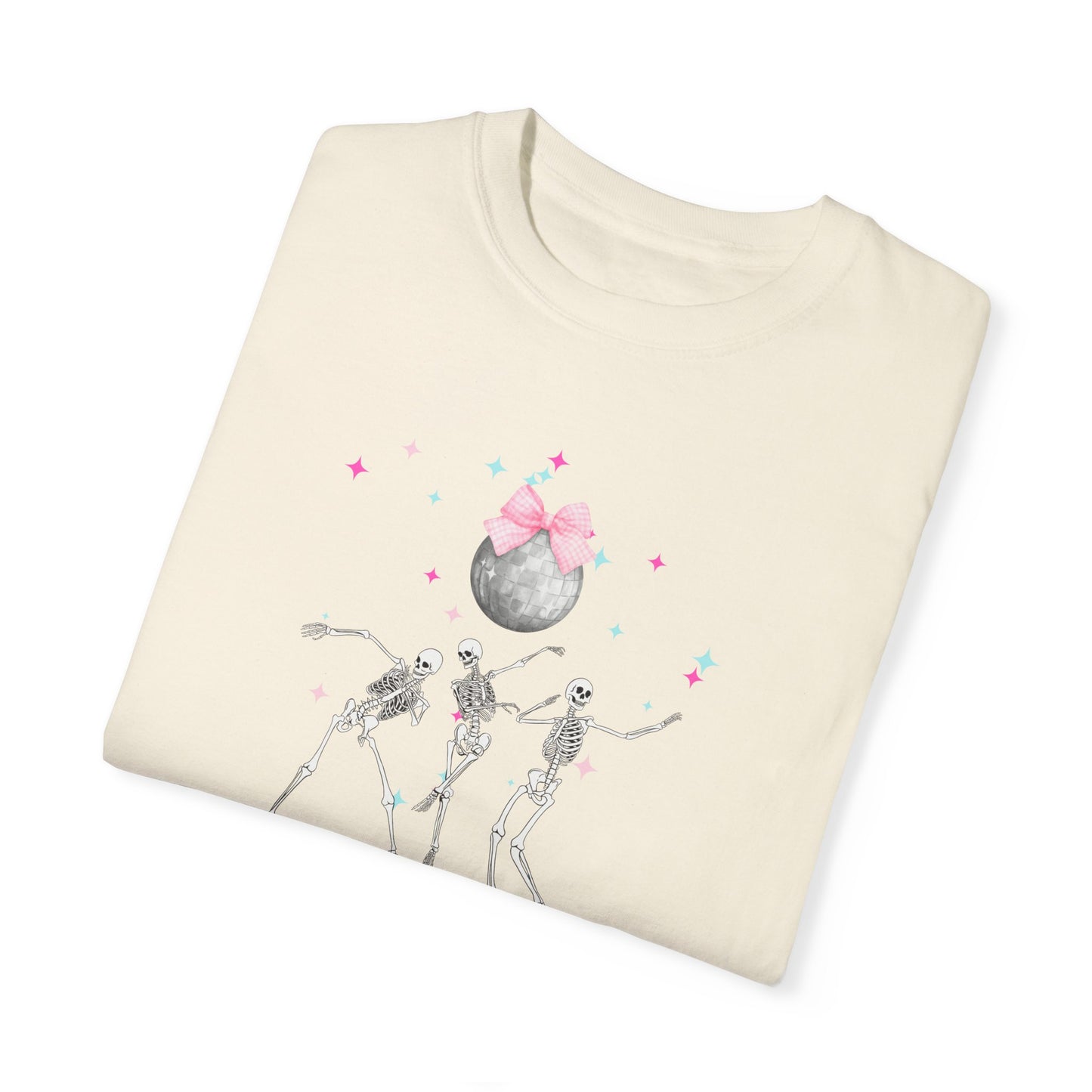 Dancing Skeletons Halloween Unisex Garment-Dyed T-shirt