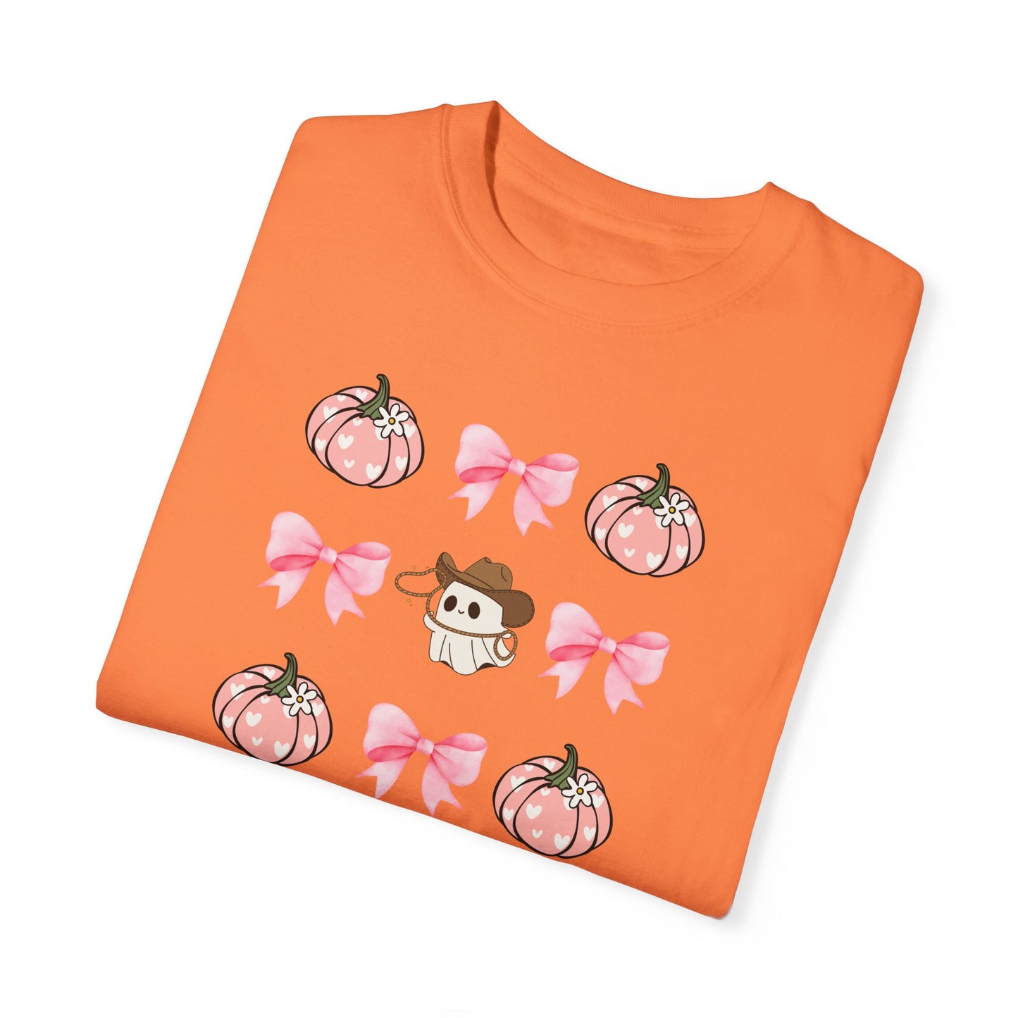 Cute Cowboy Ghost Unisex Garment-Dyed T-shirt