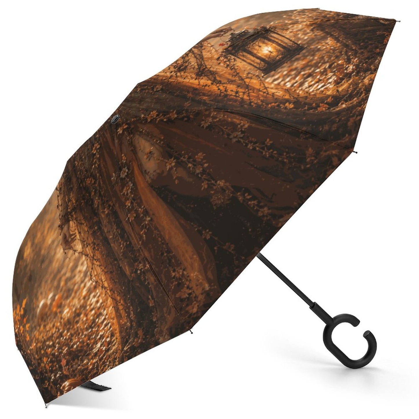 Elen of the Way Autumn Car Reverse Umbrella
