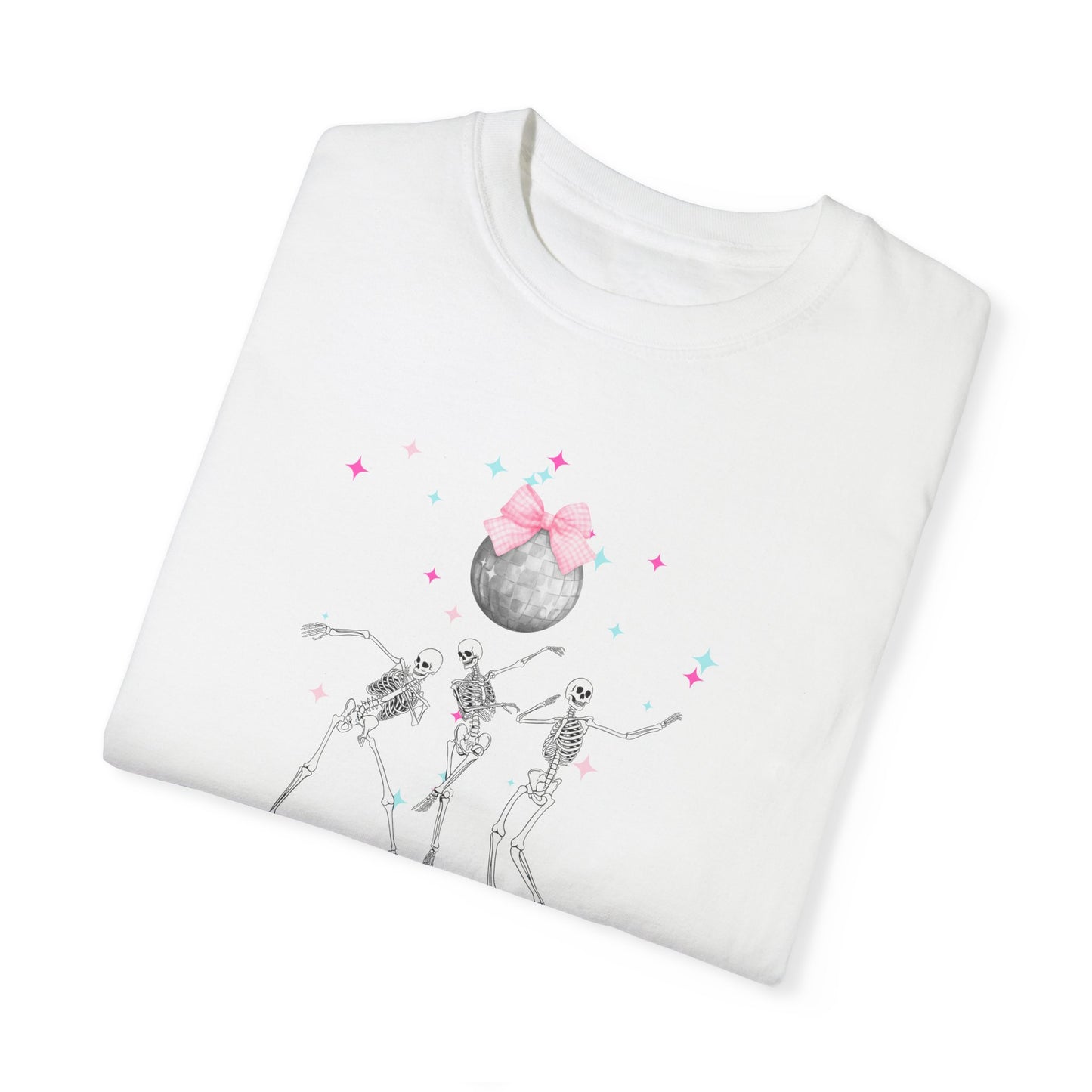 Dancing Skeletons Halloween Unisex Garment-Dyed T-shirt