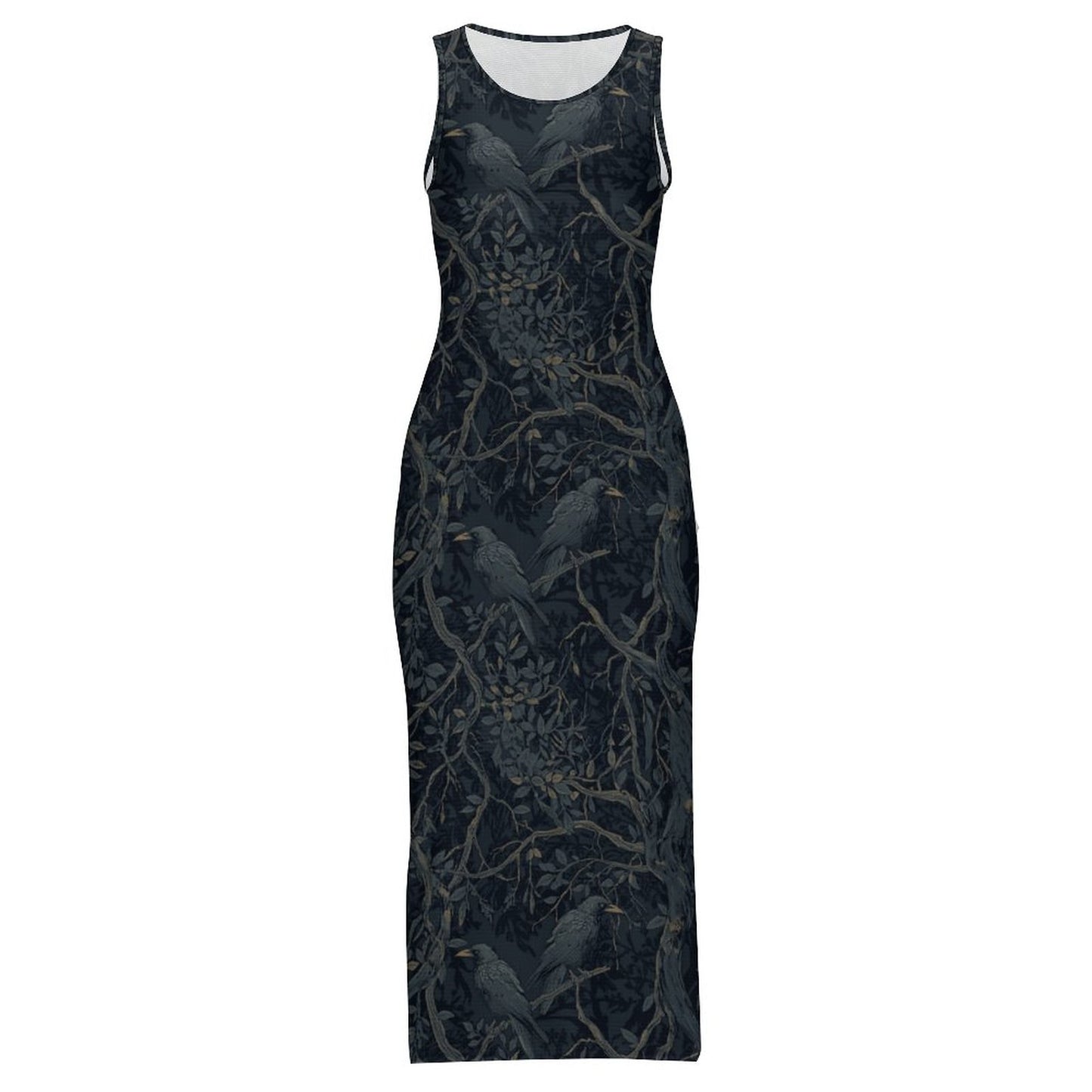 180gsm Slit Fitted Camisole Cheongsam(All-Over Printing)