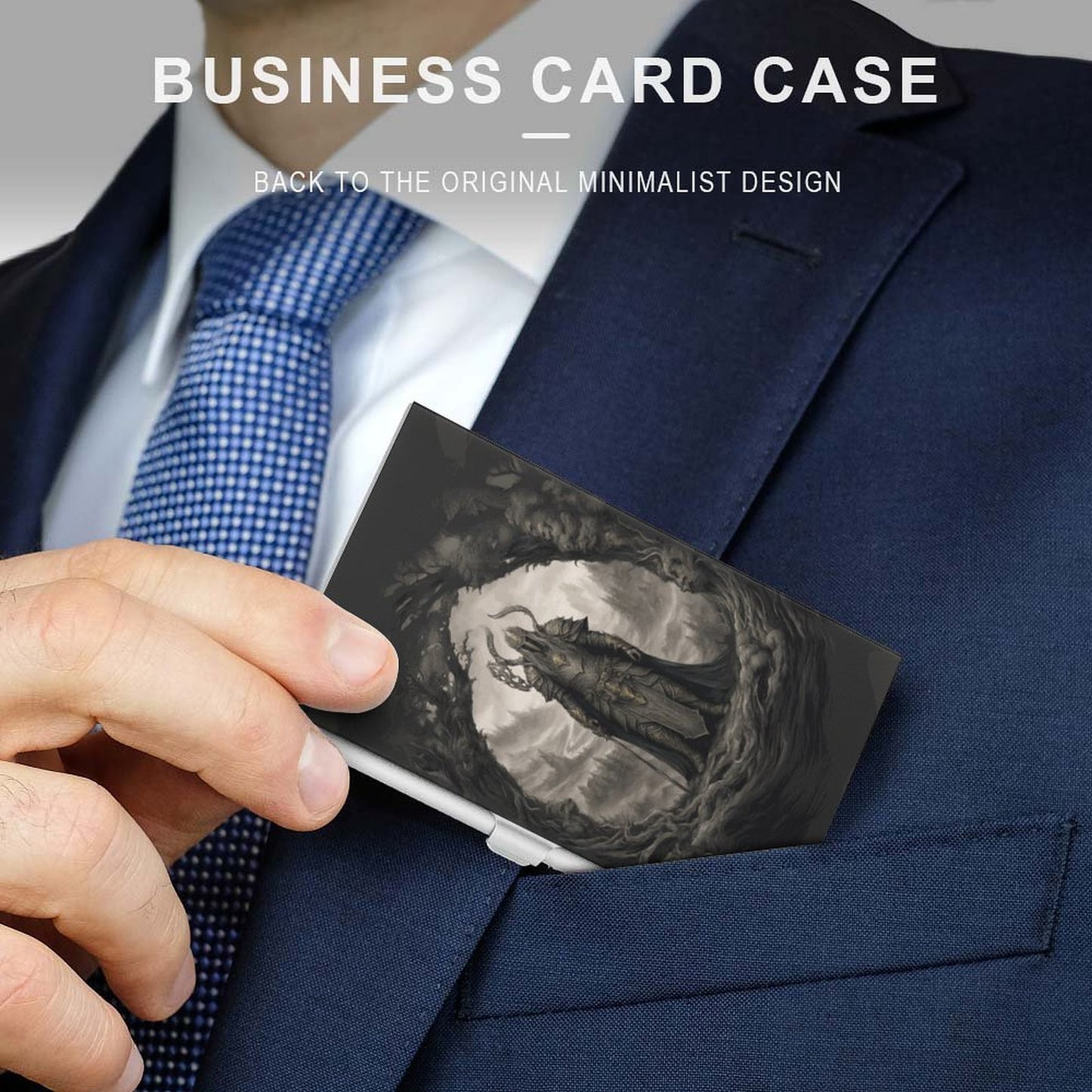 Warrior King Business Card Holder