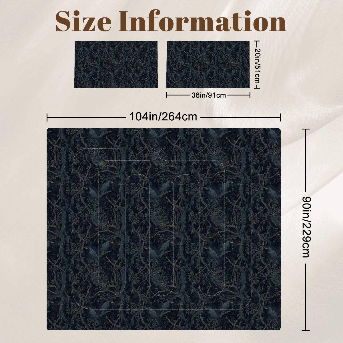 Dark Academia Bedroom Decor - William Morris Inspired Crow Duvet and Comforter Sets