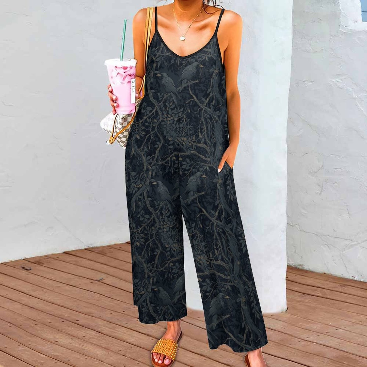 Suspender Jumpsuit LTY007 (All-Over Printing)