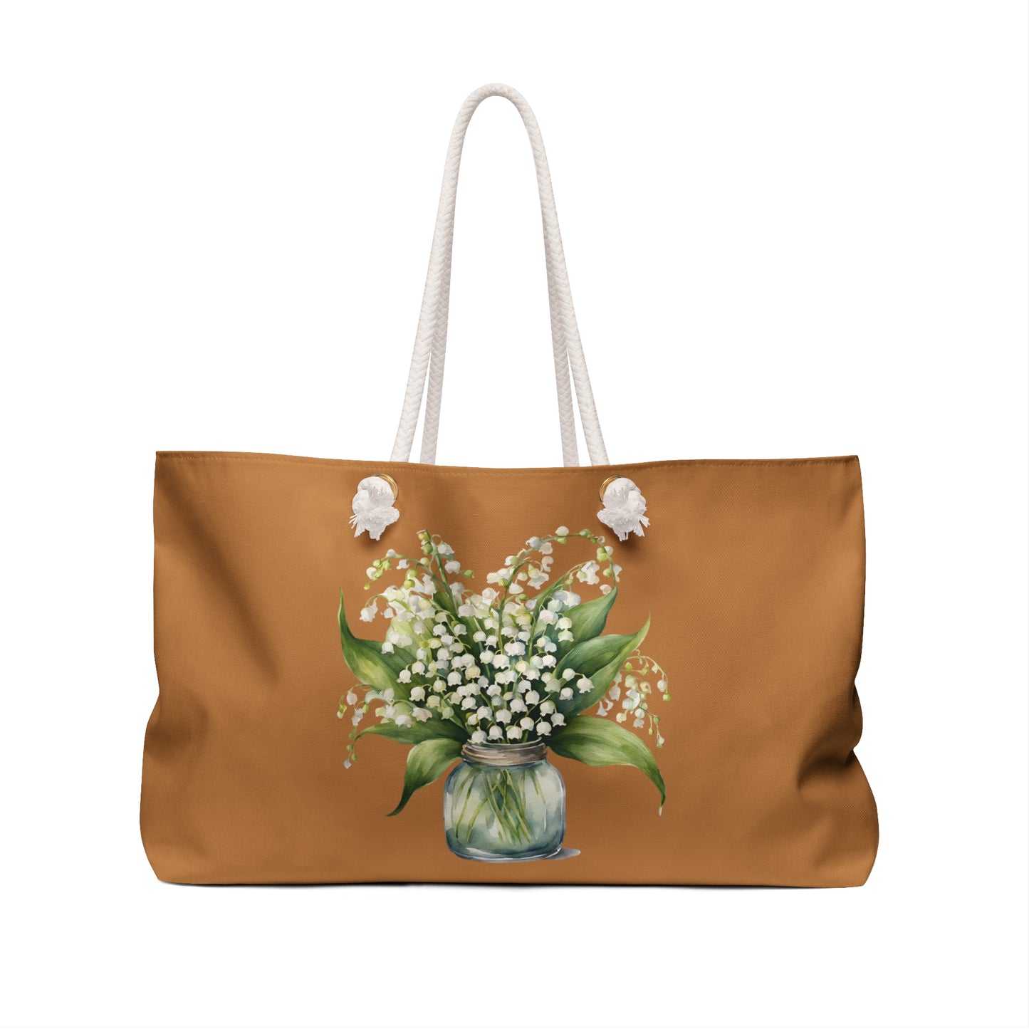 May Boho Weekender Bag, Flower of the Month, Lily of the Valley - The Witchy Gypsy