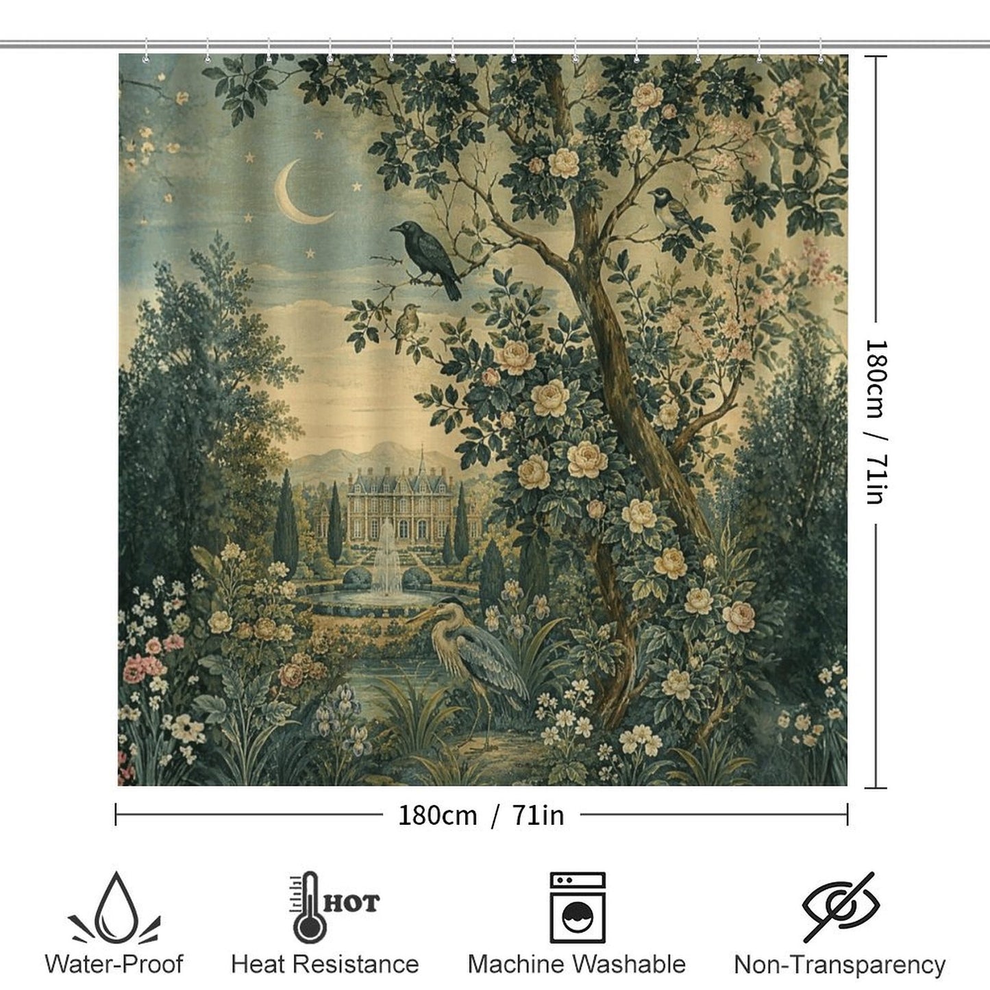 Bathroom 4-Piece Set(One-sided Printing)