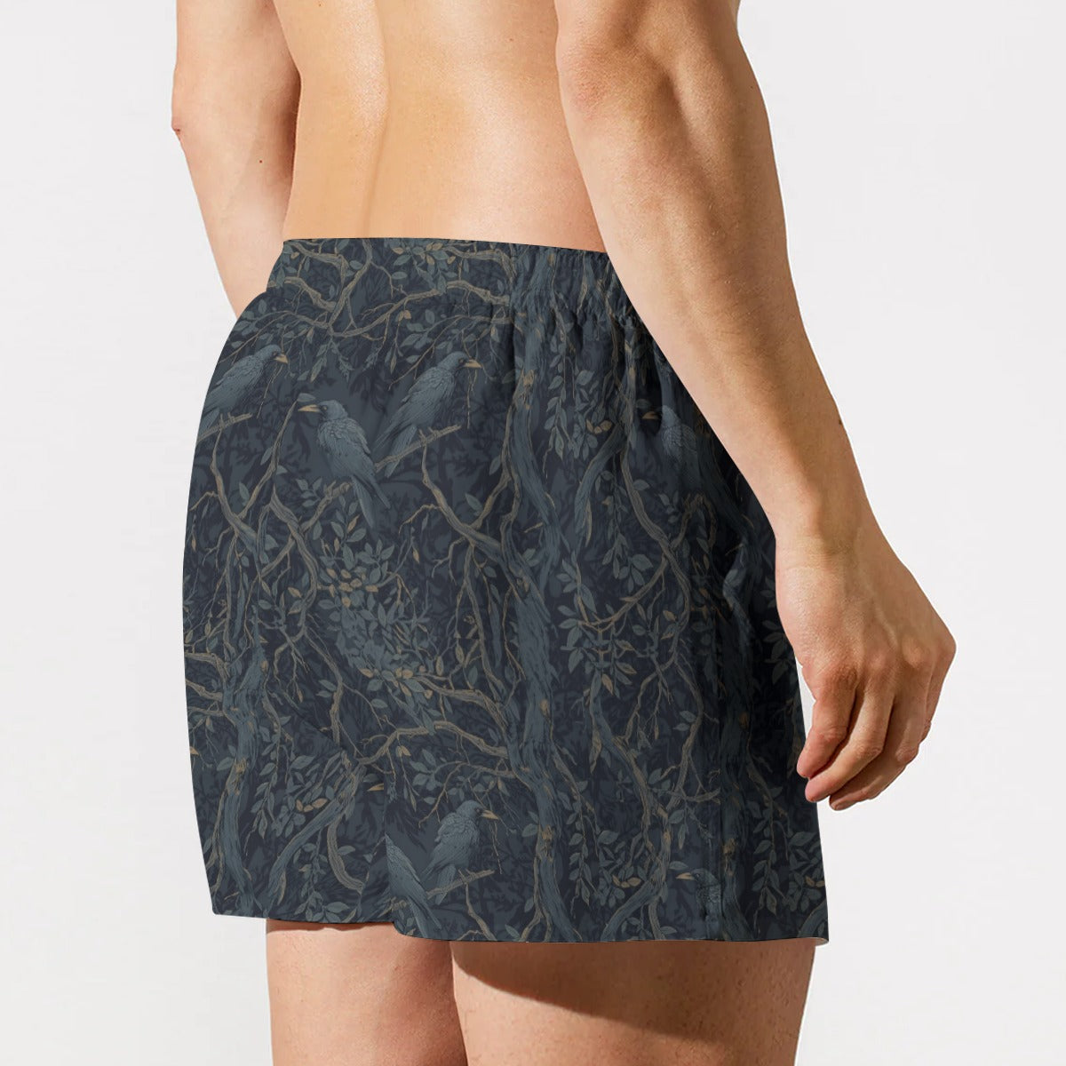 William Morris Inspired Men's Short Boxer Briefs - Cotton Poplin Shorts