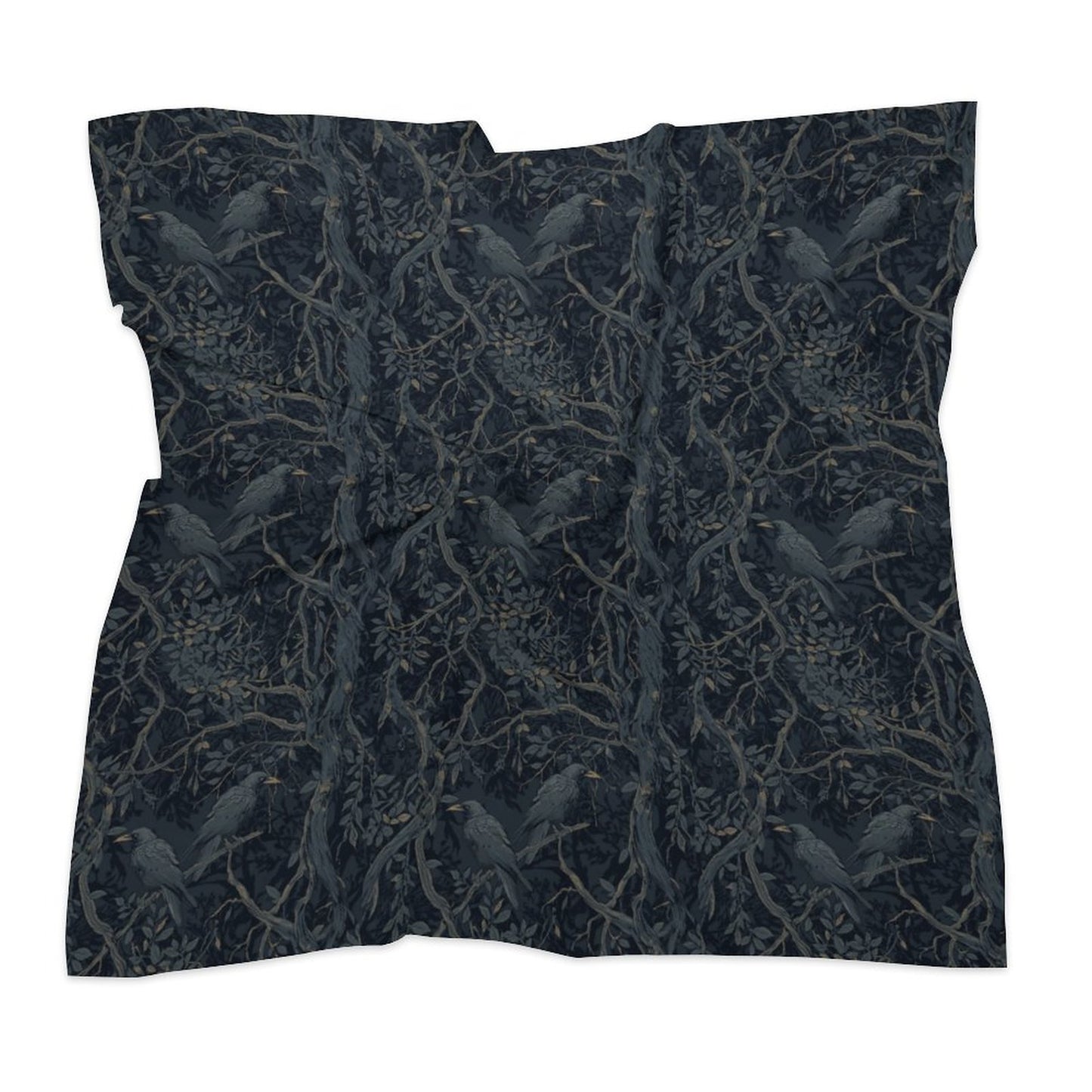 Square Printed Scarves with Skin-friendly Imitated Silk
