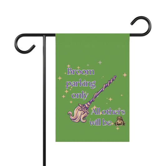 Broom Parking Only Garden & House Banner