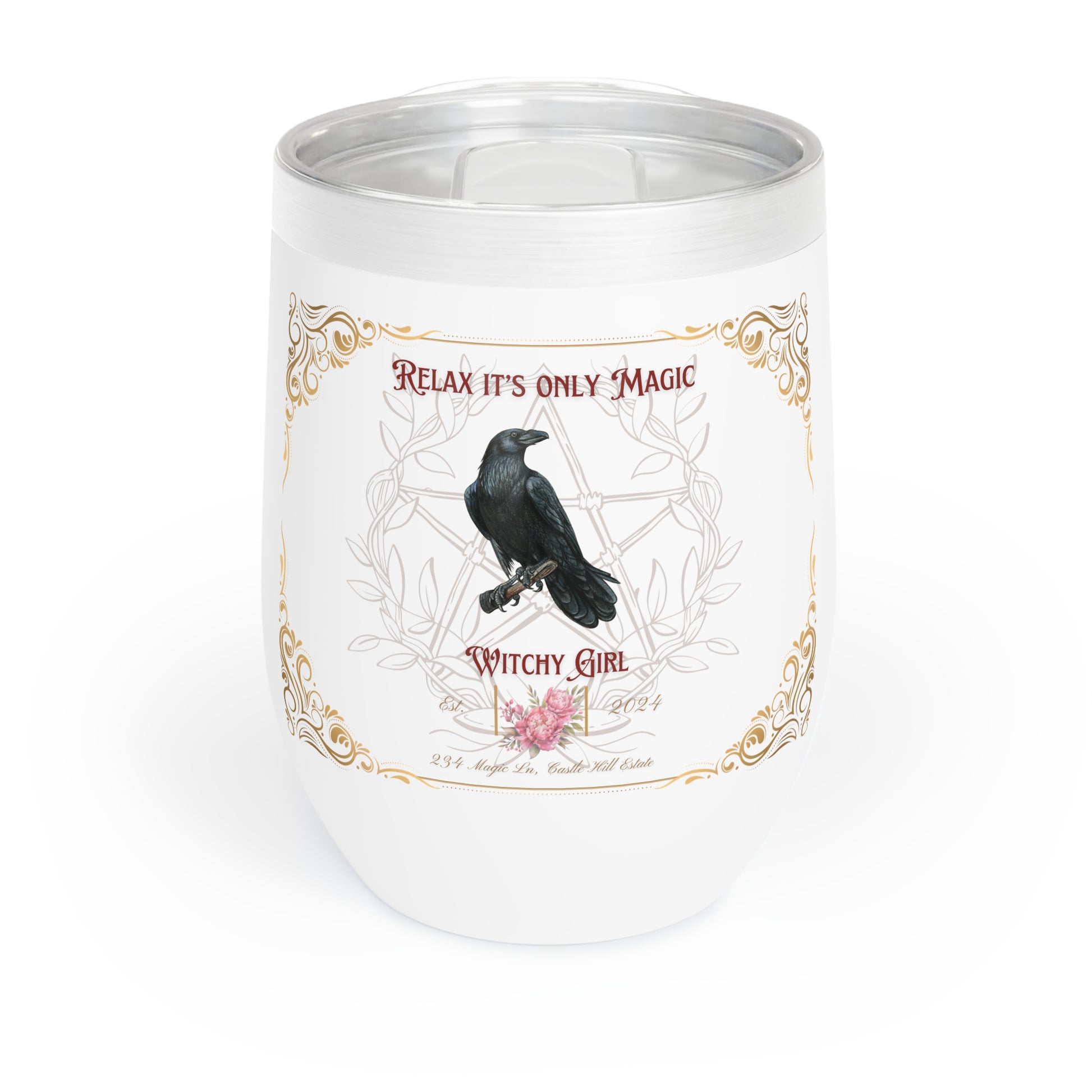 Relax It's Only Magic Tumbler 20oz, Witchy Tumbler, Wicca Tumbler - The Witchy Gypsy