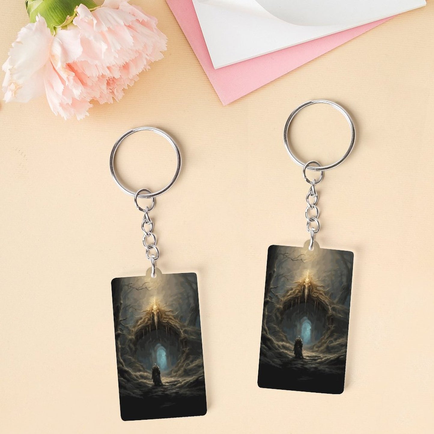 Elden Ring Warrior Acrylic Keychain (Dual-sided Printing)