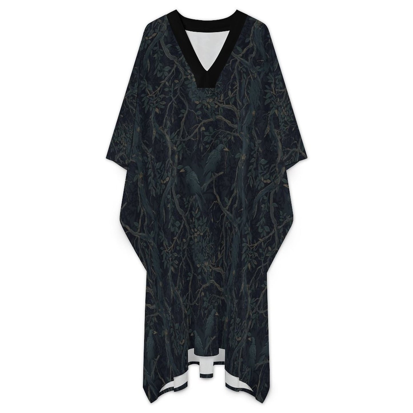 Mens William Morris 100gsm Middle Eastern Style Butterfly Sleeve Kaftan(All-Over Printing)