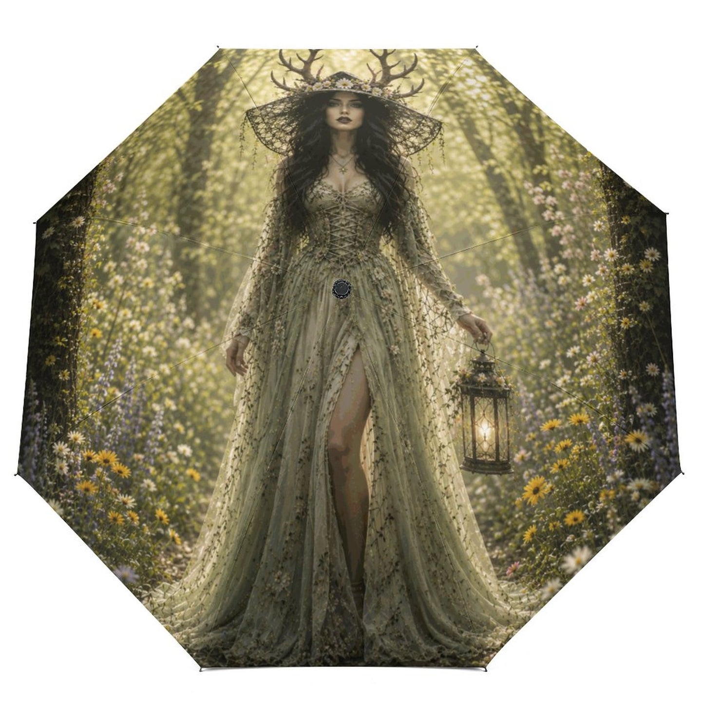 Elen of the Way Spring Car Reverse Umbrella