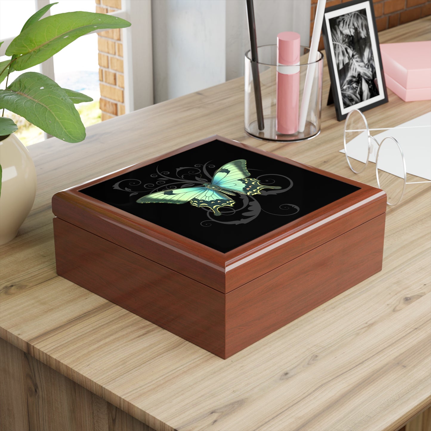 Luna Moth Jewelry Box: Witchcore Keepsake Stash Box