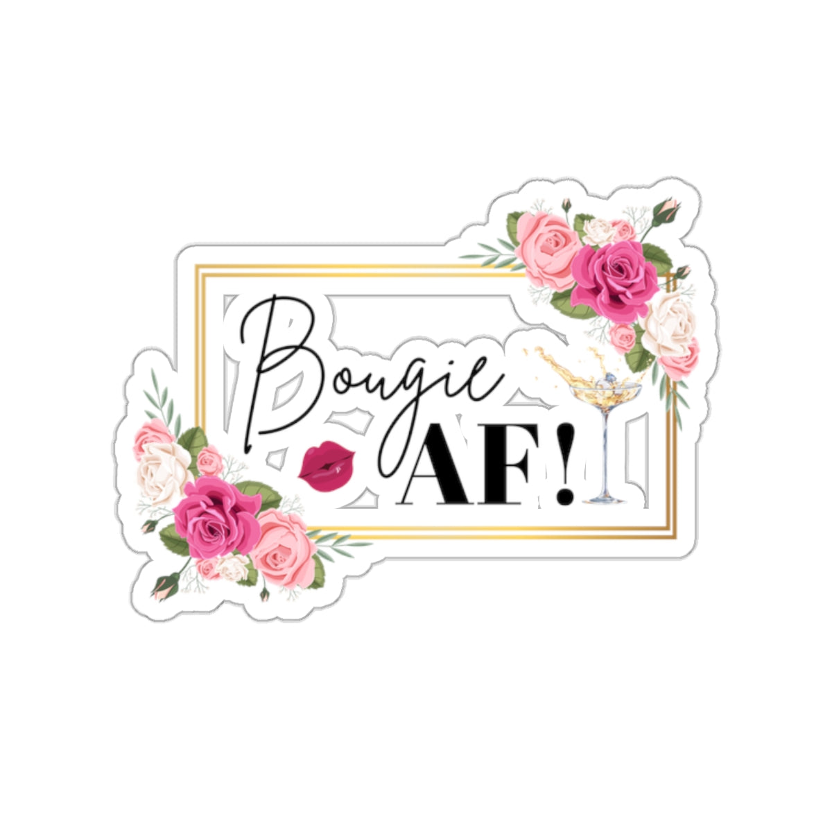 Bougie AF Kiss-Cut Stickers