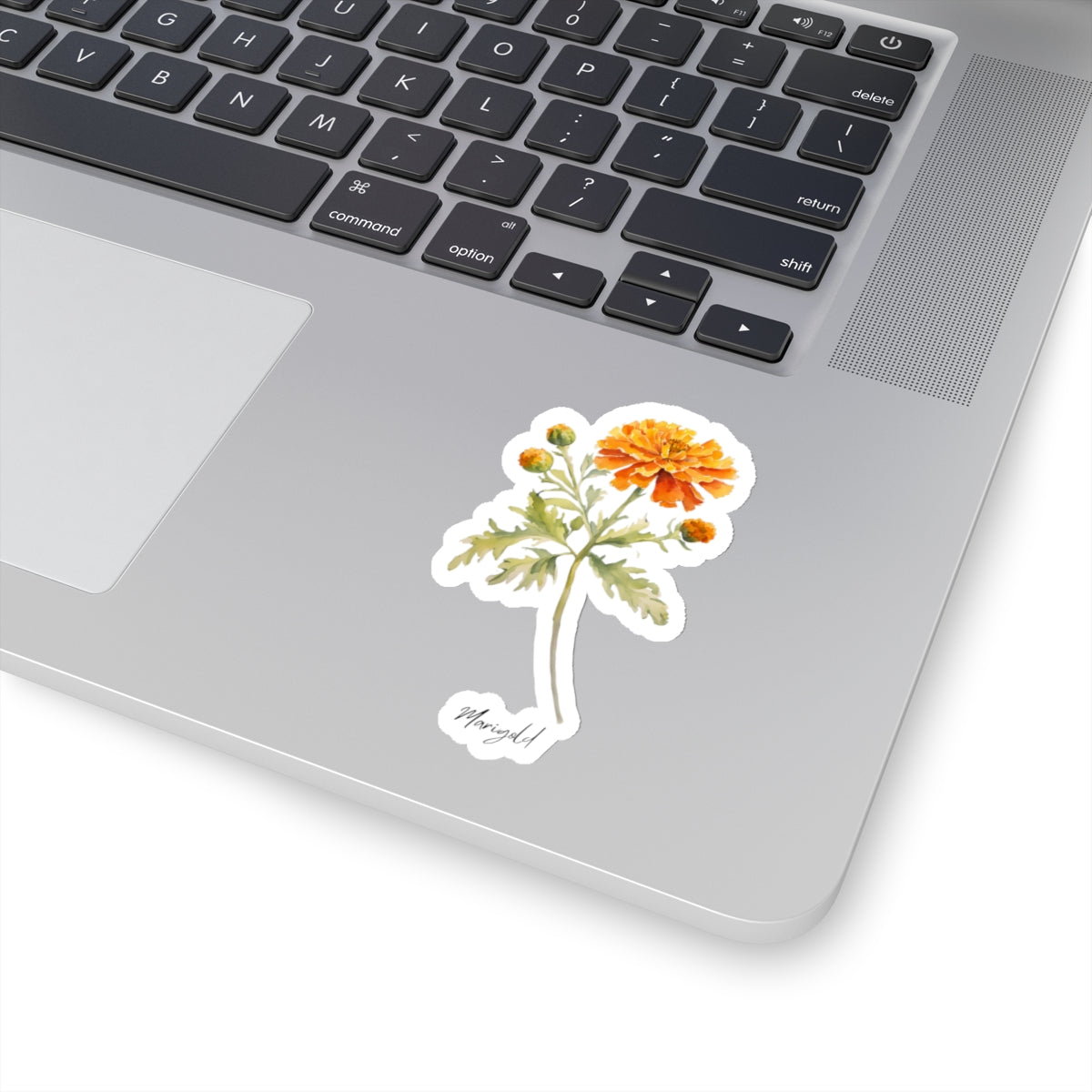 October Marigold Birth flower  Kiss-Cut Stickers