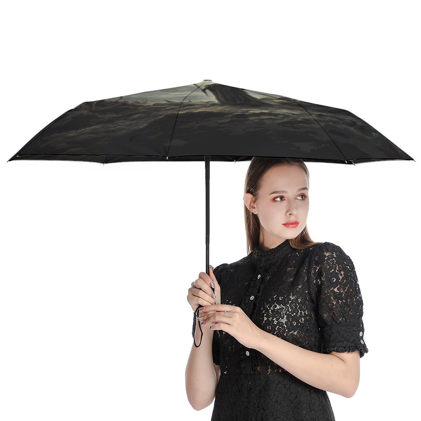 Auto Umbrella with Printed Pattern Outside ZYS03-8K