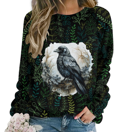 Green Crows Nest280gsm Custom Sweatshirt Designs Raglan Style RHDEC2 (All-Over Printing)