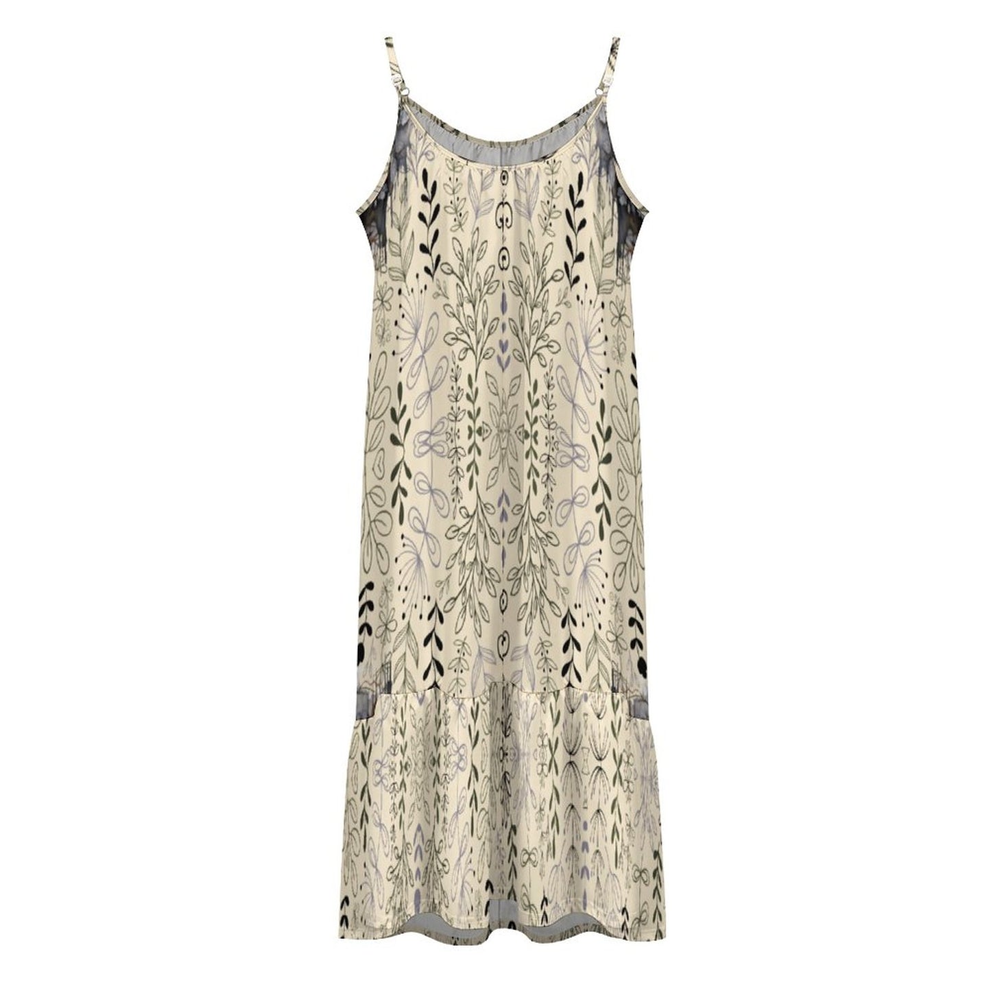 Spaghetti Strap Dress KQ (All-Over Printing)