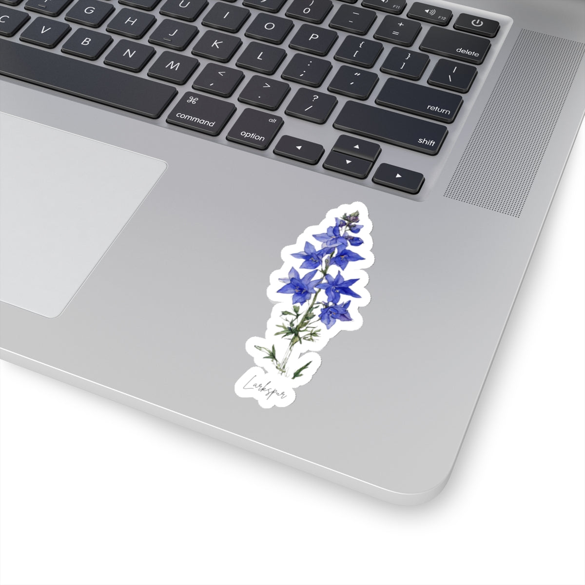 July Larkspur Birth flower Kiss-Cut Stickers