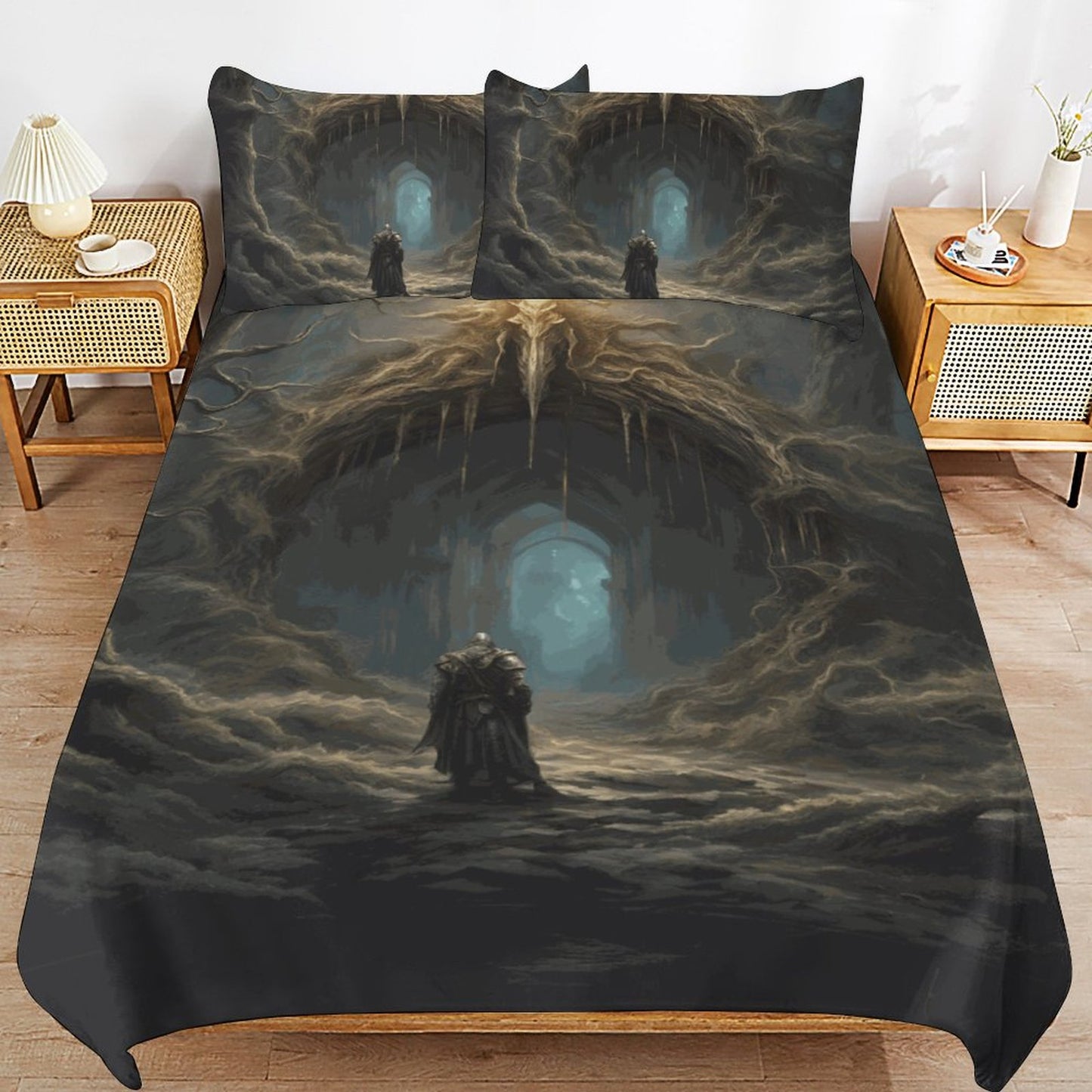 Elden Ring Warrior 3-Piece Bedding Set- Full, gaming gift, Gamer merch