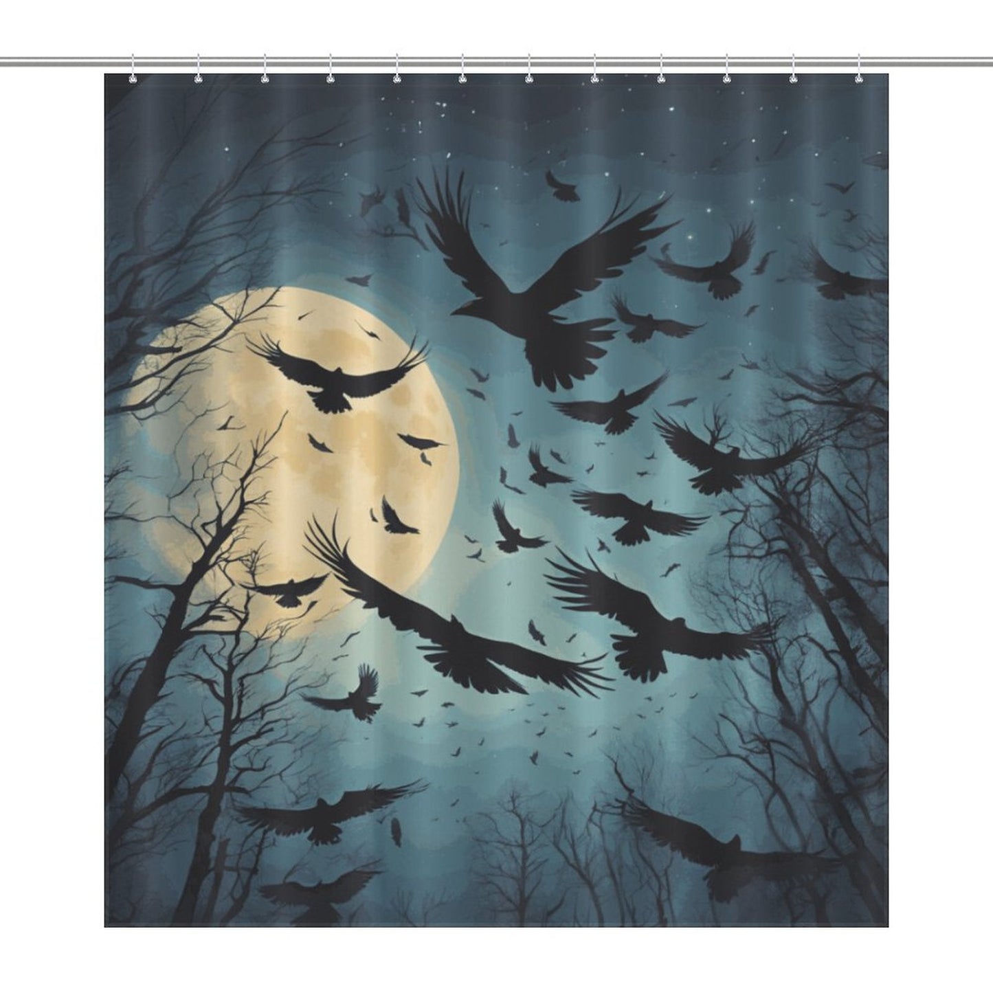 Flower Shower Curtain-66x72Inch (168x183cm)
