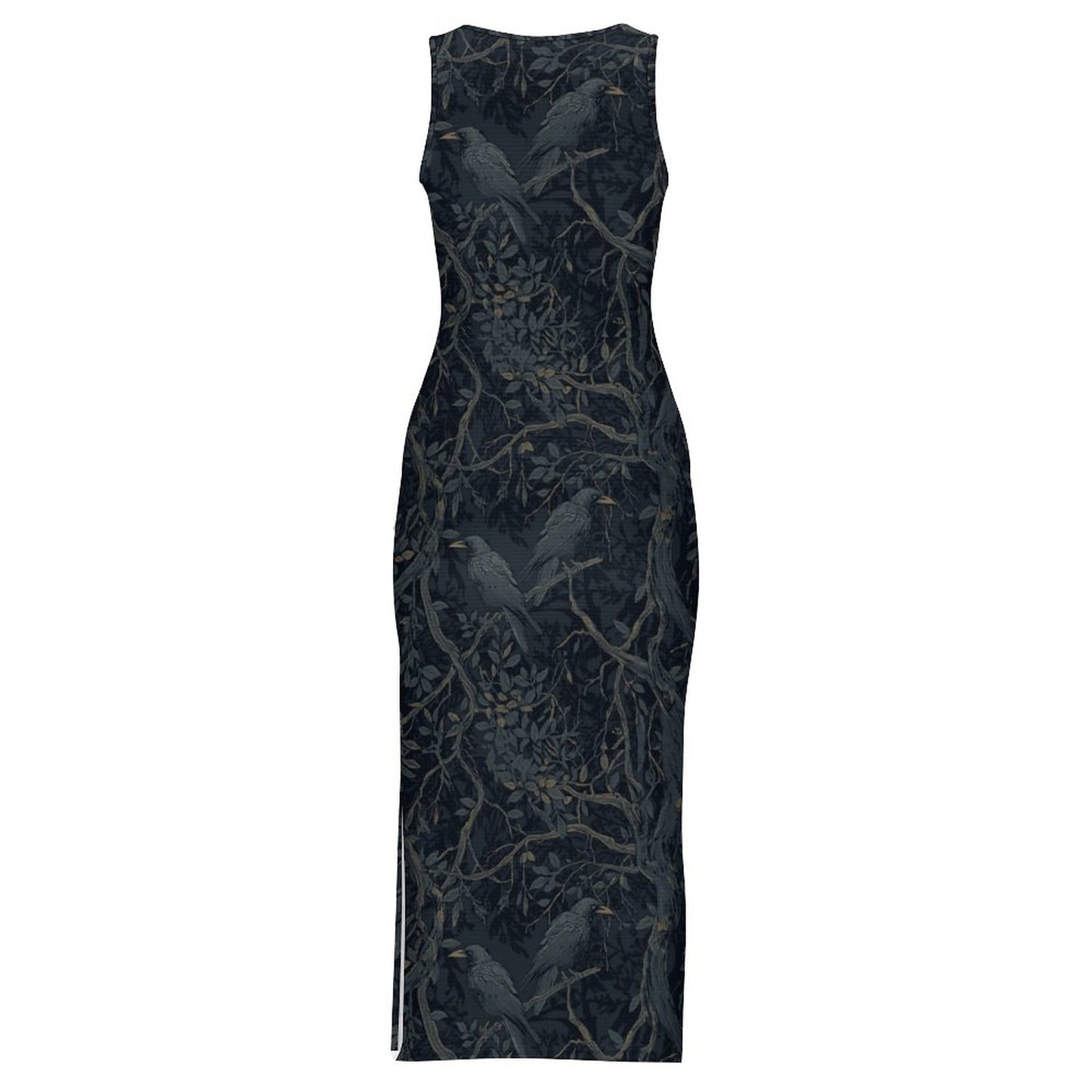 180gsm Slit Fitted Camisole Cheongsam(All-Over Printing)